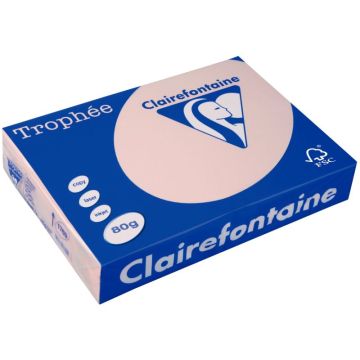 Ramette de 500 feuilles format A4 80g saumon CLAIREFONTAINE