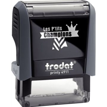 Tampon Les P'tits Champions, formule "Champion d'écriture"