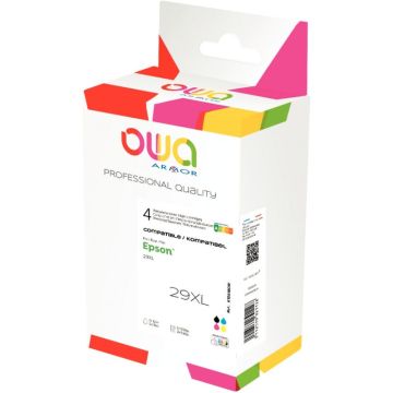 OWA lot 4 cartouches encre NCMJ haute capacité remanufacturées compatibles Epson FRAISE T299640