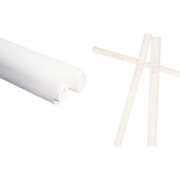 Rouleau de papier kraft 65g 3x0,70m blanc