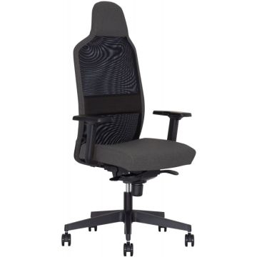 Fauteuil Cool On dossier noir/assise gris