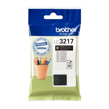 Brother POT cartouche jet d'encre noire authentique (LC3217BK)