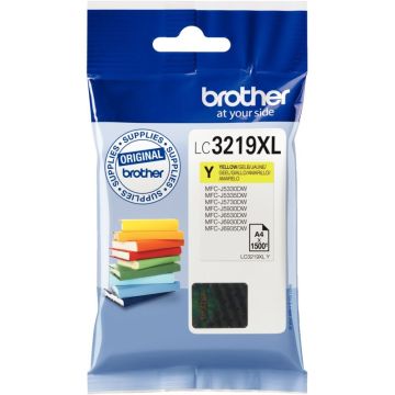 Brother LIVRE cartouche jet d'encre jaune haute capacité authentique (LC3219XLY)
