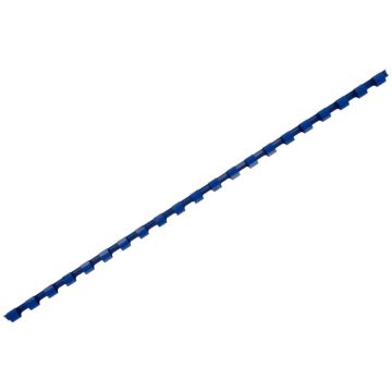 Boîte de 100 reliures plastiques couleur Ø 6mm bleu