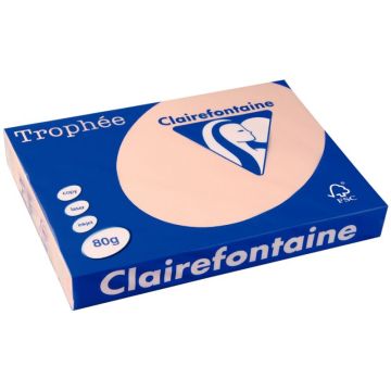 Ramette de 500 feuilles format A3 80g saumon CLAIREFONTAINE