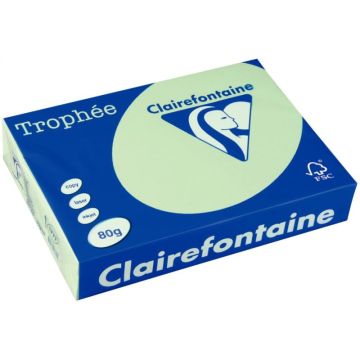 Ramette de 500 feuilles format A3 80g vert golf CLAIREFONTAINE