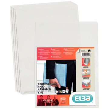 Paquet de 10 pochettes en PVC rigide FARD'OR, incolore