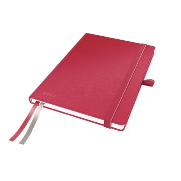 Cahier brochure 160 pages, format A5, papier ligné 100g, coloris rouge