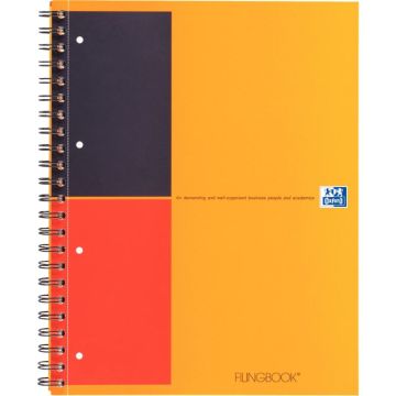 Cahier à reliure intégrale FILINGBOOK SCRIBZEE format A4+ ligné 6 mm 200 pages perforées
