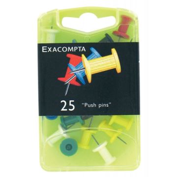 Boite de 25 pushpins 10mm assortis CAPSA