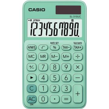 Calculatrice de poche Casio 10 chiffres SL-310UC vert