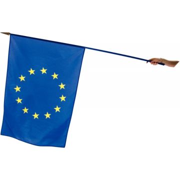 Drapeau UE 80x120cm avec hampe