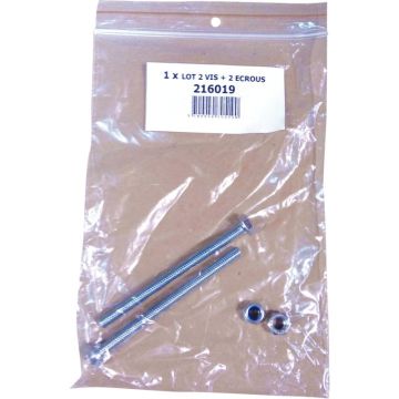Visserie pour pied 2 vis + 2 écrous