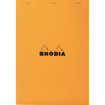 Bloc de bureau RHODIA 80 feuilles, format A4, quadrillé 5x5, papier blanc 80g