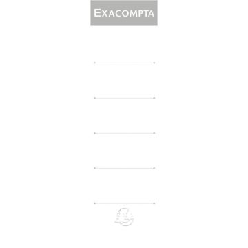 Paquet de 10 étiquettes adhésives pour classeurs à levier dos large
