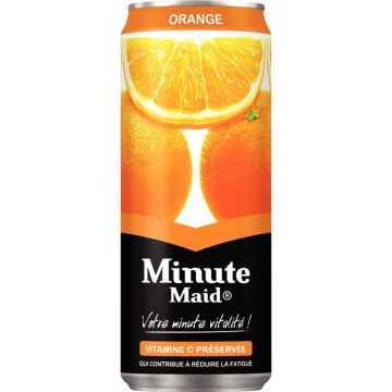 Pack de 24 canettes 33cl slim MINUTE MAID orange