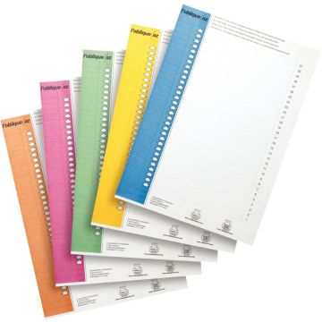 Paquet de 10 planches d'étiquettes pour dossiers suspendus armoire, numéro 9, coloris assortis