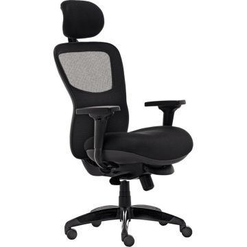 Fauteuil Nardo 24h avec tétière noir