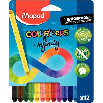 Pochette de 12 crayons de couleur School'peps Infinity