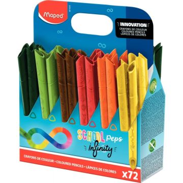 Classpack de 72 crayons de couleur School'peps Infinity