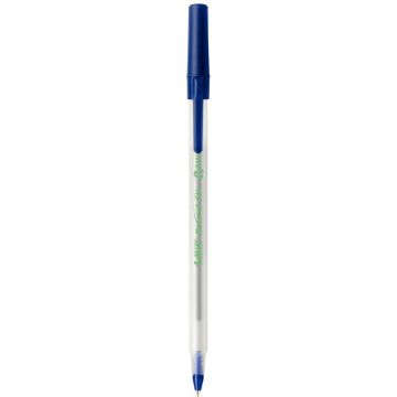 Stylo bille Round Stic bleu