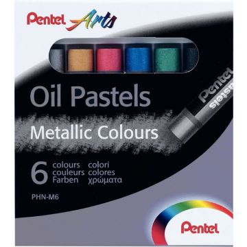 Boîte de 6 pastels PHN métal assortis