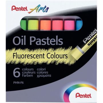 Boîte de 6 pastels PHN fluo assortis