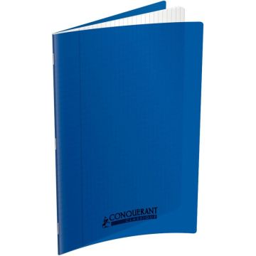 Piqûre 60 pages 24x32 cm seyès 90g couverture en polypropylène bleu