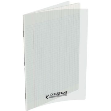 Piqûre 60 pages 24x32 cm seyès 90g couverture en polypropylène incolore