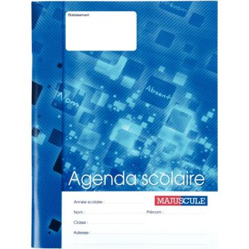 Agenda scolaire 17x22cm 80 pages majuscule