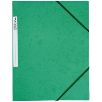 Chemise 3 rabats à élastiques en carte grainée 5/10ème 450g vert