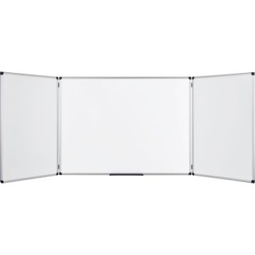 Tableau blanc triptyque émaillé 100x400cm