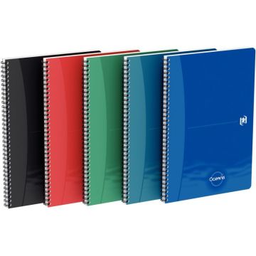 Cahier à reliure intégrale OXFORD OCEANIS 180 pages, format A4, quadrillé 5x5