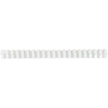 Boîte de 50 reliures plastiques couleur Ø 25mm blanc