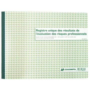 Registre unique des résultats de l'évaluation des risques professionnels