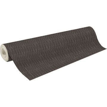 Rouleau papier cadeau 50x0.70m rayures noir et blanc