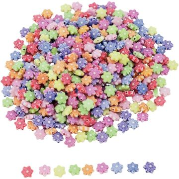 Sac de 1000 perles fleurs diamètre 11mm