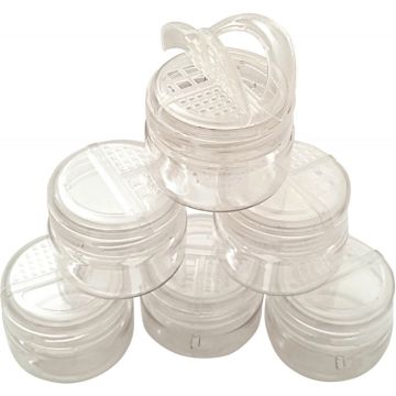 Lot de 6 salières 100ml vides
