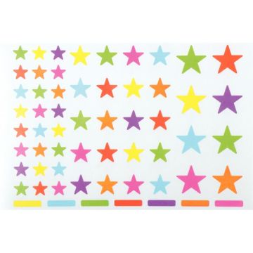 Pochette 624 gommettes étoiles couleur peps