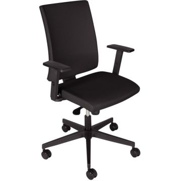 Siège manager Holde noir + 1 paire d'accoudoirs 2D