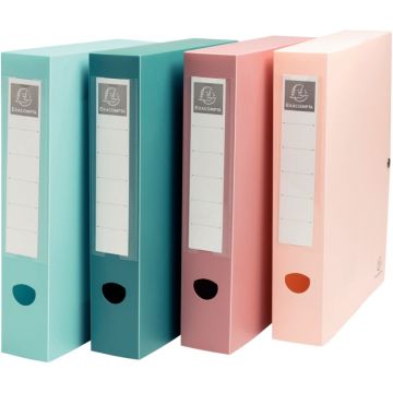 Boîte de classement SKANDI en polypropylène recyclé, dos 6 cm, coloris assortis