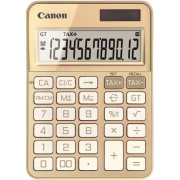 Machine à calculer pour bureau 12 chiffres Canon KS-125KB Or