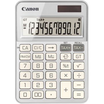 Machine a calculer pour bureau 12 chiffres Canon KS-125KB Argent