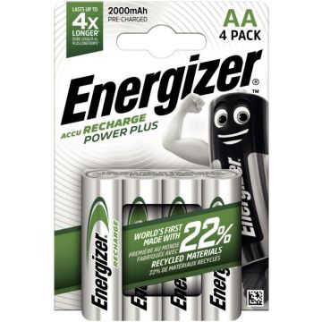 Blister 4 accu recharge ENERGIZER AA 2000 CHP4