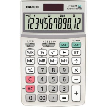 Machine a calculer de poche 12 chiffres Casio JF-120ECO