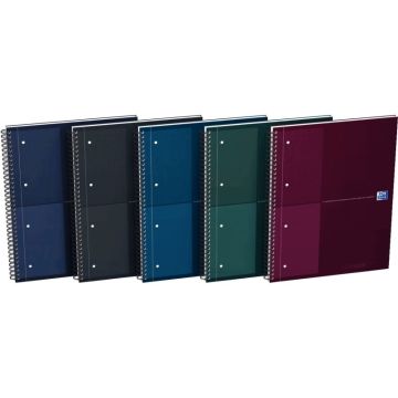 Cahier à reliure intégrale NOTEBOOK Collector format A4+ quadrillé 5x5, 160 pages perforées