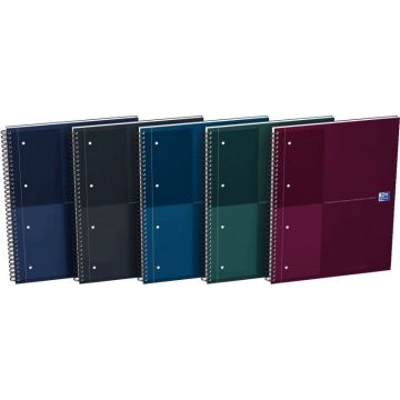 Cahier à reliure intégrale NOTEBOOK Collector format A4+ ligné 6 mm, 160 pages perforées