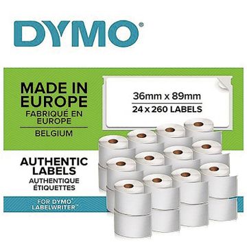 Paquet de 24 rouleaux soit 6 240 étiquettes d'adresse 36*89 mm