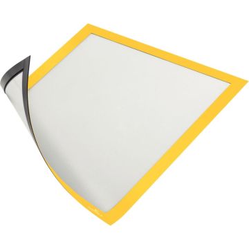 Sachet de 5 cadres d'affichage A4 magnétique jaune