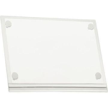 Sachet de 5 pochettes d'affichage étanches adhésives transparentes A4